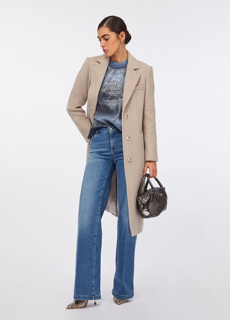 Liu Jo Better wool coat beige Liu Jo - medium