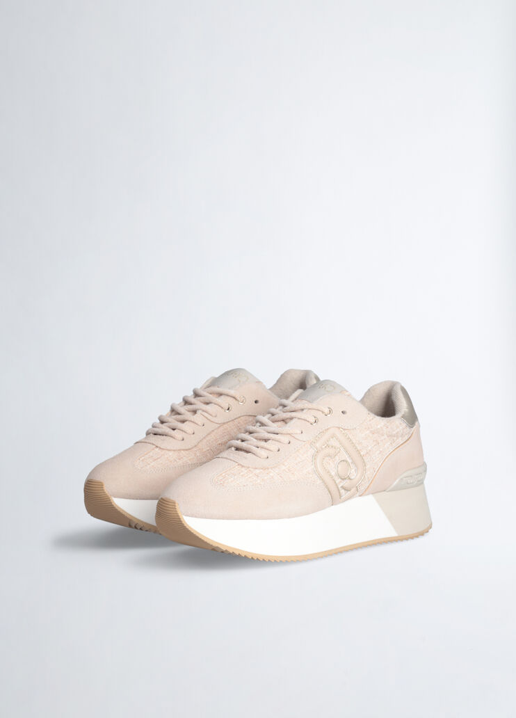 Tweed platform sneakers pink Liu Jo - medium Tweed platform sneakers pink Liu Jo - medium