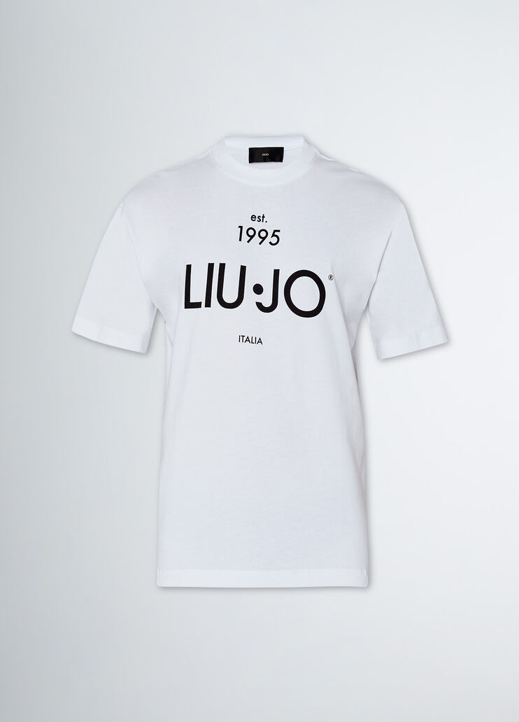 T-Shirt für Herren mit Logo weiß Liu Jo - large image number 4