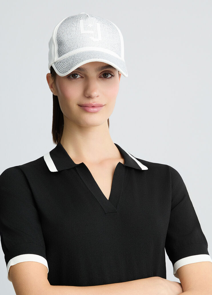 Baseball cap with rhinestones white Liu Jo - medium Baseball cap with rhinestones white Liu Jo - medium