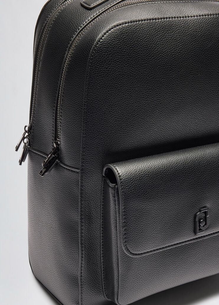 Black men's backpack black Liu Jo - large image number 4 Black men's backpack black Liu Jo - large image number 4