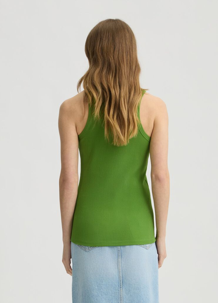 Cotton top with logo green Liu Jo - large image number 1 Cotton top with logo green Liu Jo - large image number 1