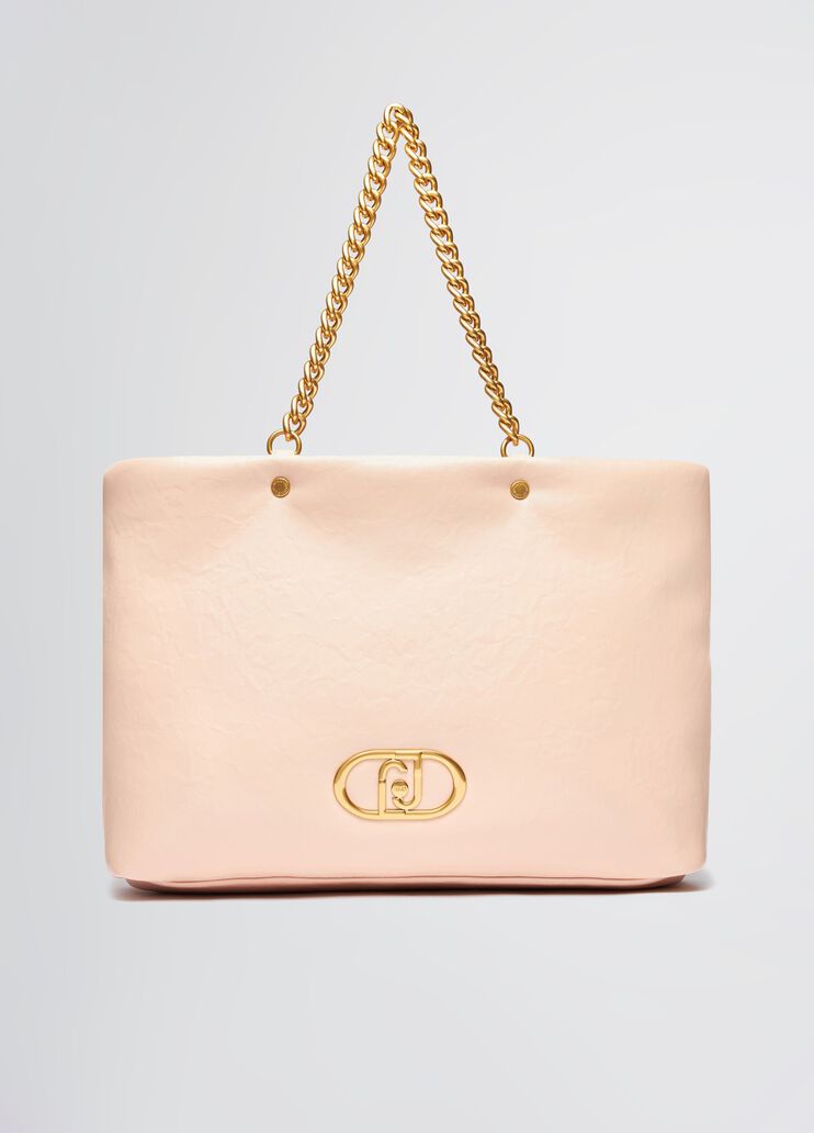 Large LaPuffy tote bag powder pink Liu Jo - medium Large LaPuffy tote bag powder pink Liu Jo - medium