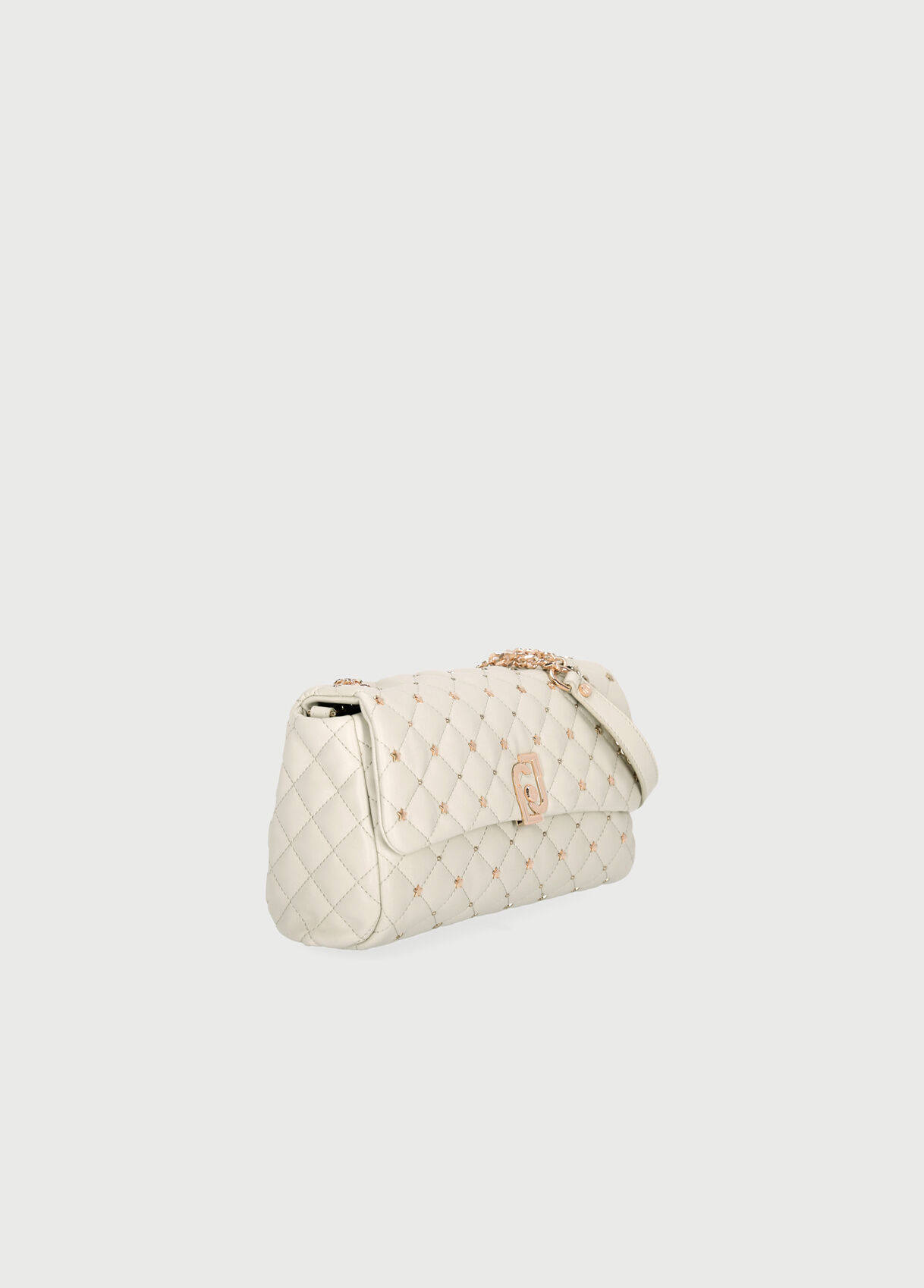 Borsa a tracolla con micro borchie