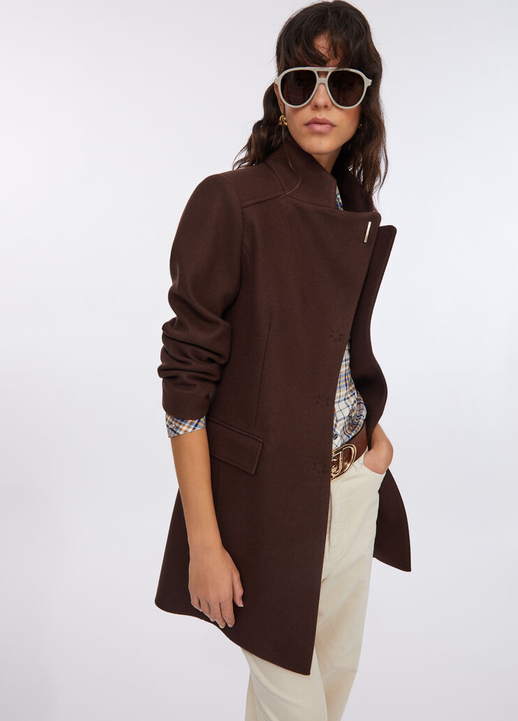 Cappotto in panno double cioccolato Liu Jo - large image number 4 Cappotto in panno double cioccolato Liu Jo - large image number 4
