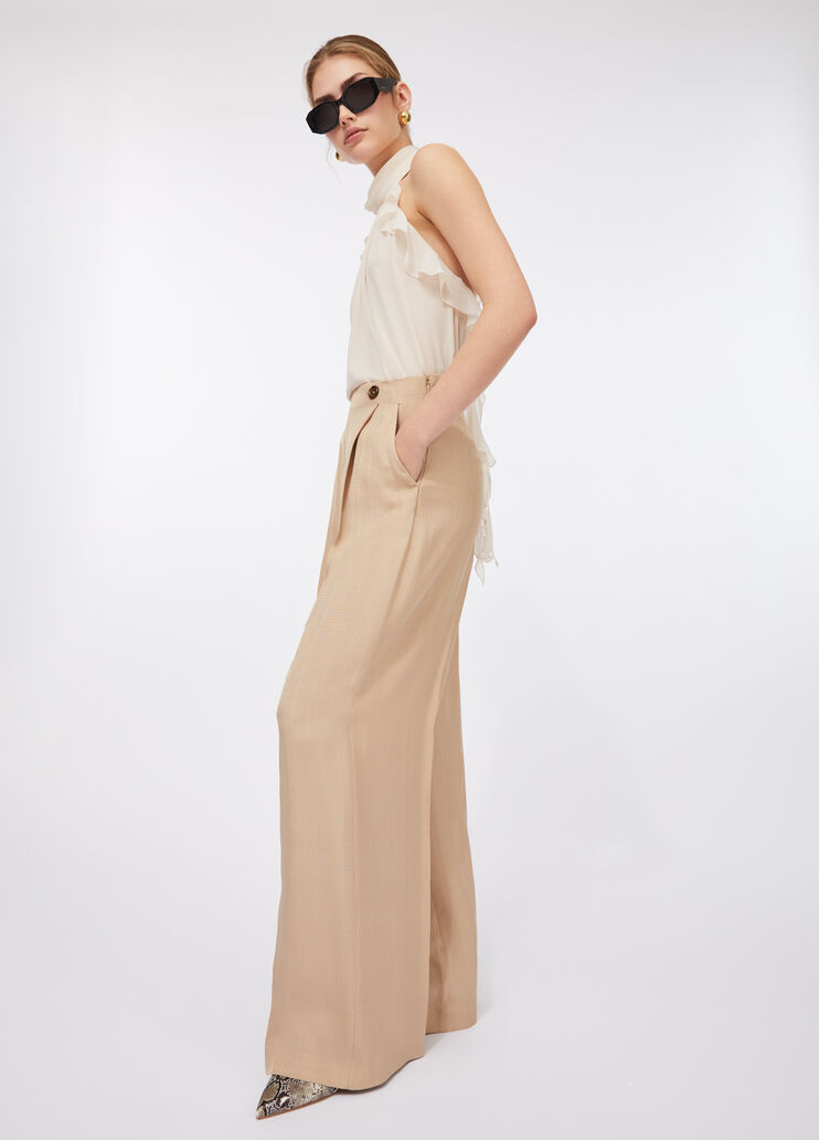Wide leg trousers beige Liu Jo - medium