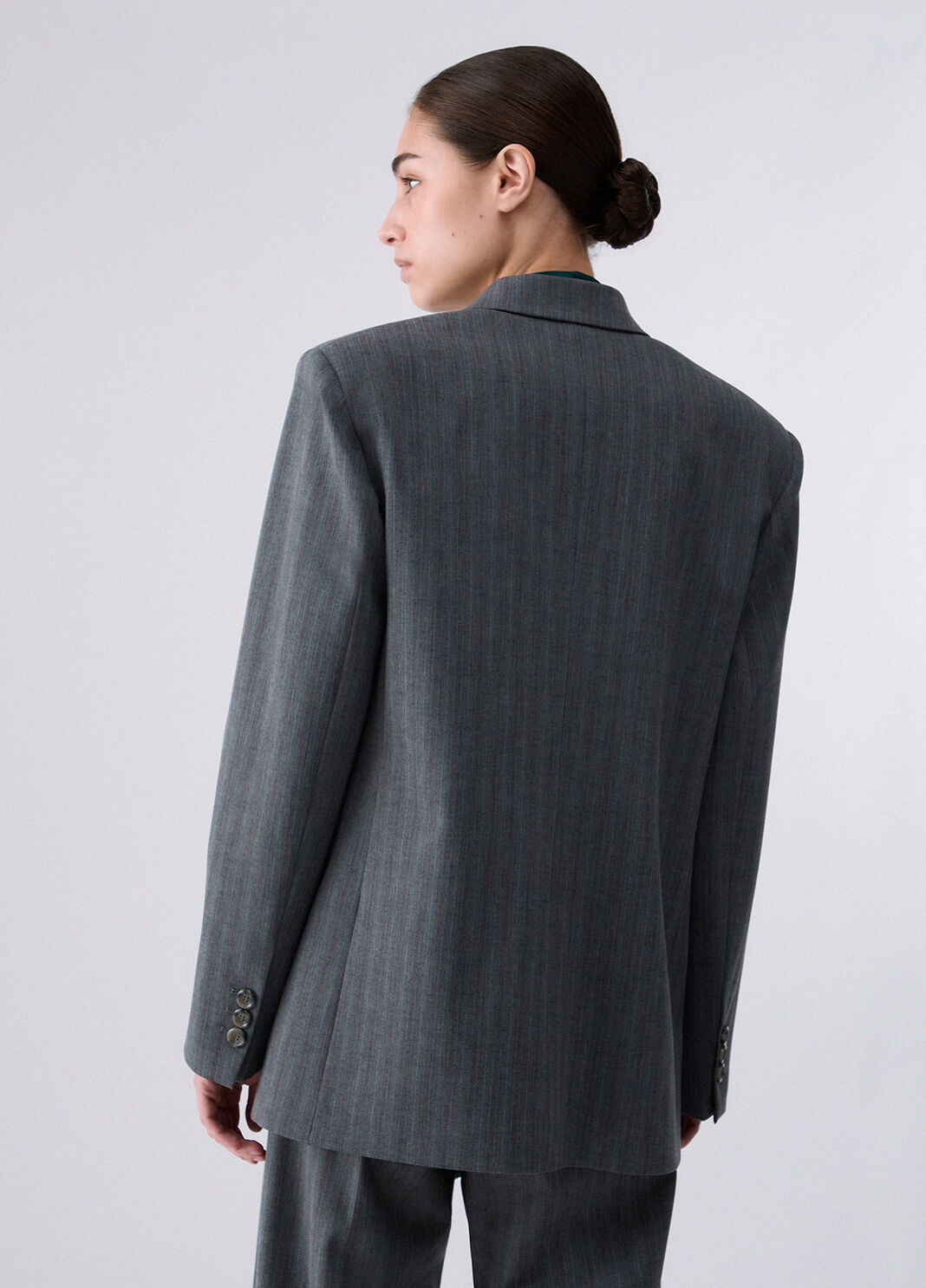 Blazer con bottone gioiello grigio scuro Liu Jo - large image number 1