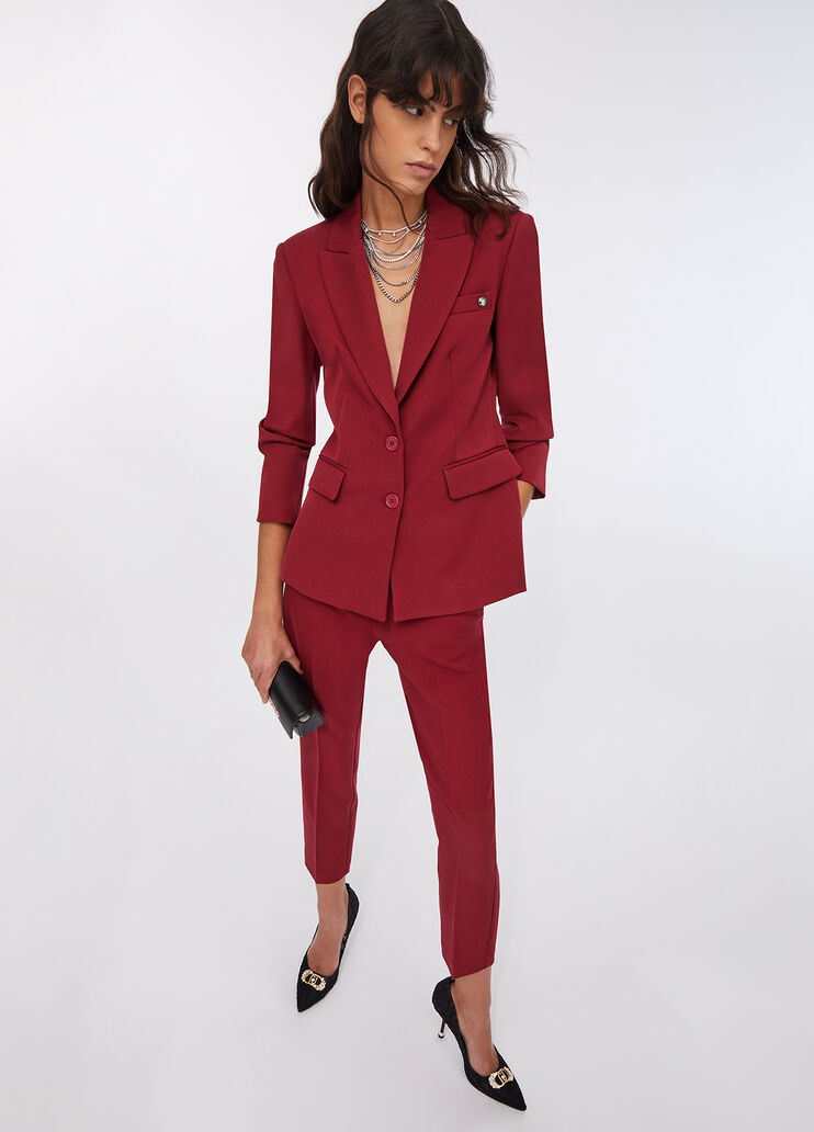 Slim fit chinos red Liu Jo - large image number 4