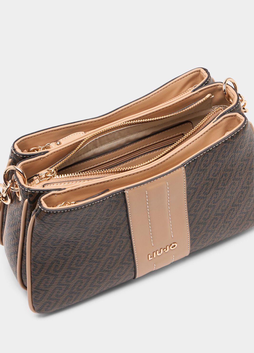 Kleine Schultertasche mit Monogramm Dunkelbraun Liu Jo - large image number 6