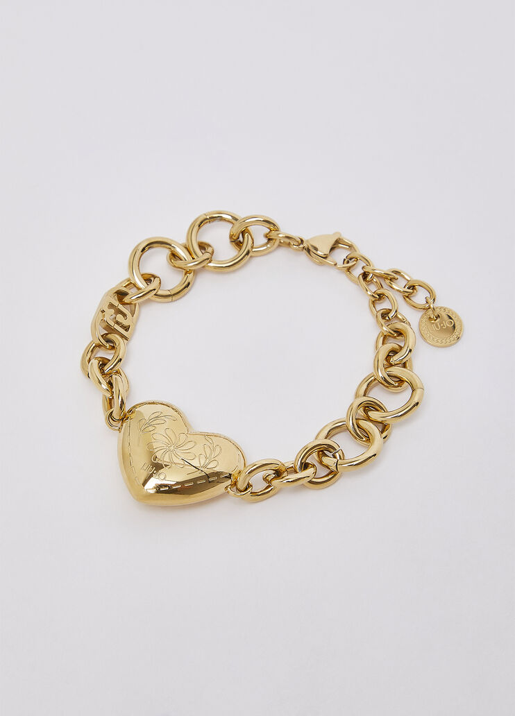 Bracelet with heart engraved gold Liu Jo - medium