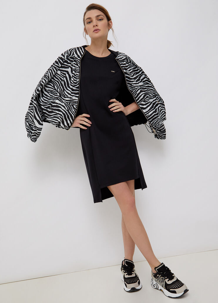 Vestido con inserciones de malla negro Liu Jo - large image number 3 Vestido con inserciones de malla negro Liu Jo - large image number 3