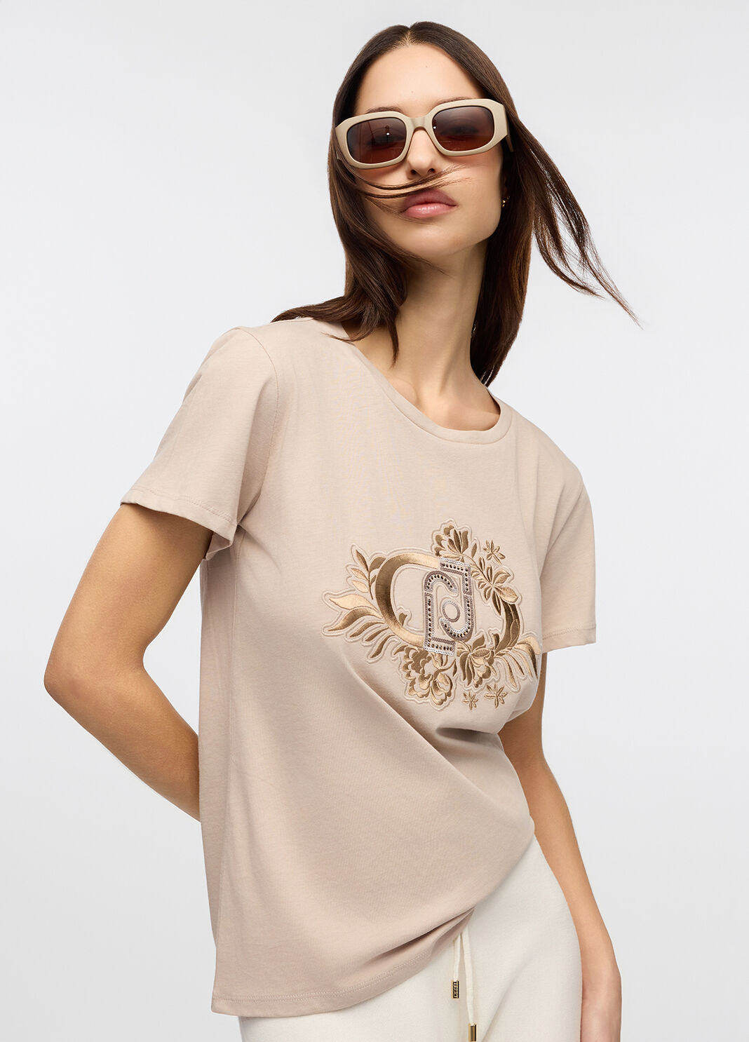T-shirt Liu Jo Better beige/LJ Liu Jo - large image number 2