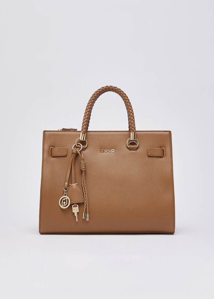 Mittlere Satchel-Tasche beige Liu Jo - medium