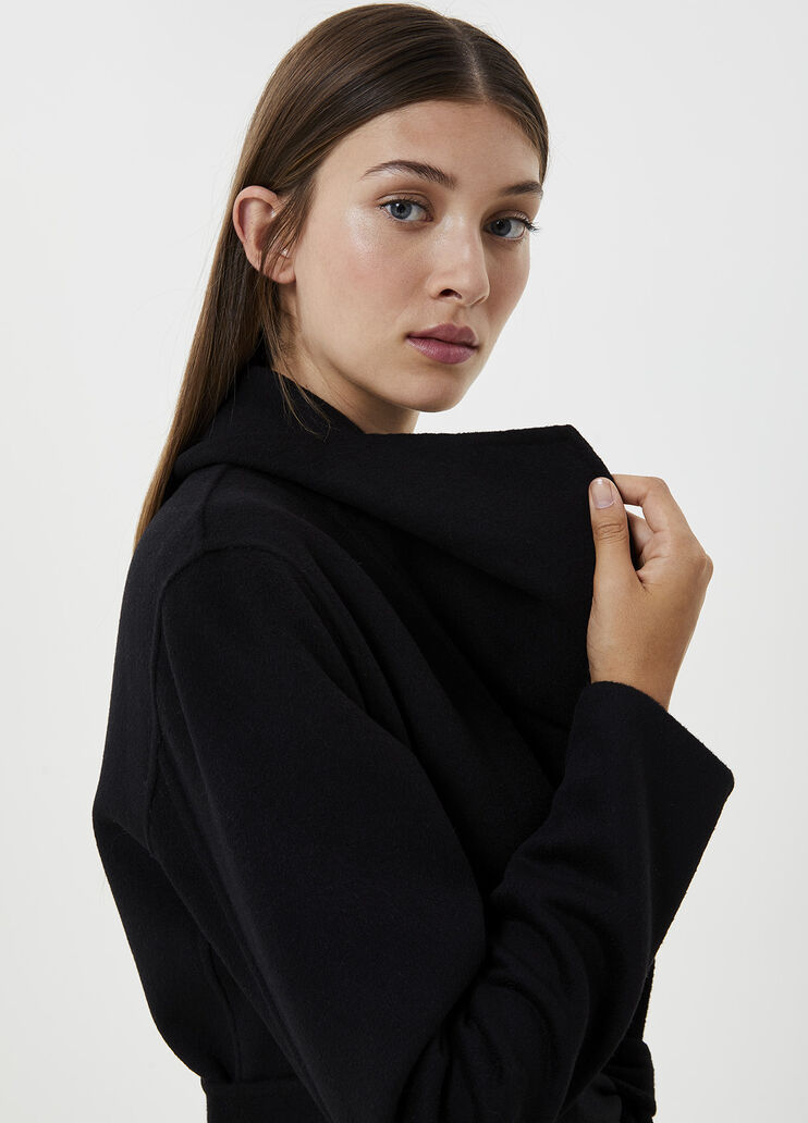 Long coat with pompon Black Liu Jo - large image number 2