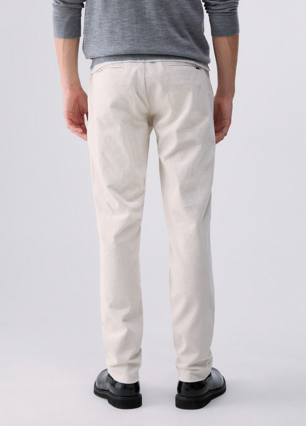 Slim trousers fit in velvet white Liu Jo - large image number 1