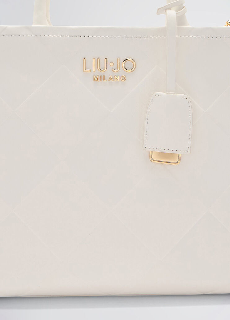 Tote bag with charm white Liu Jo - large image number 4 Tote bag with charm white Liu Jo - large image number 4