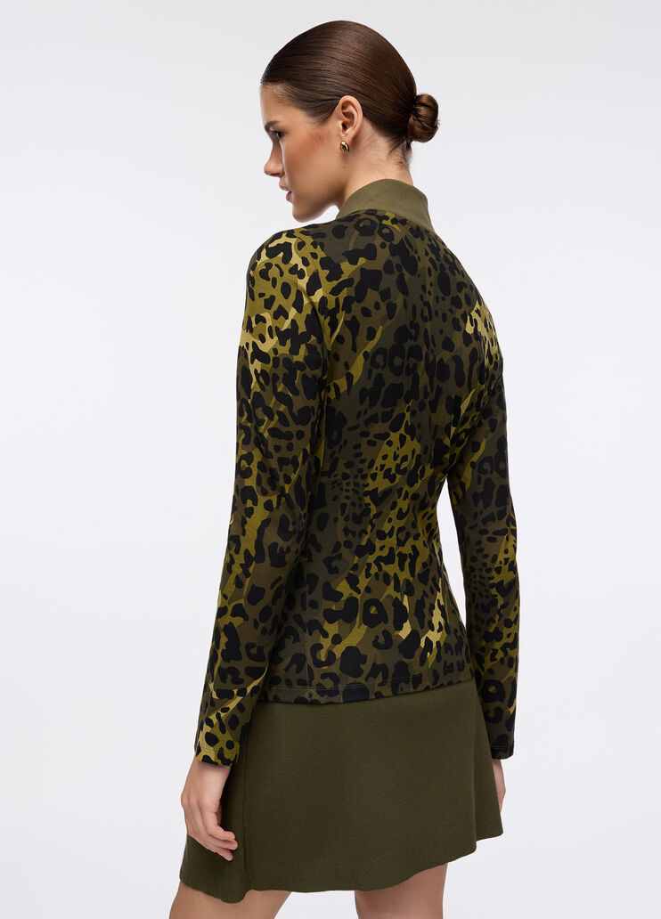 Liu Jo Better sweatshirt green animalier Liu Jo - medium