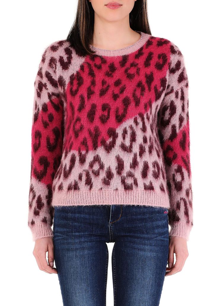 Jersey jacquard estampado animal fucsia Liu Jo - large image number 0