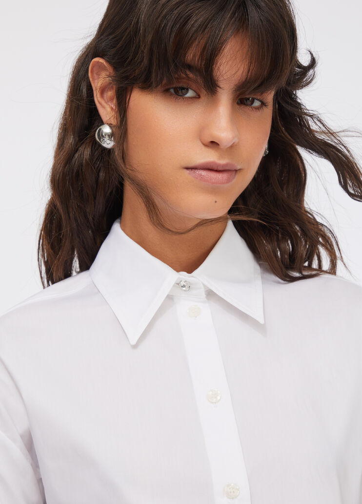 Bluse mit Schmuckstickerei Weiß Liu Jo - large image number 4