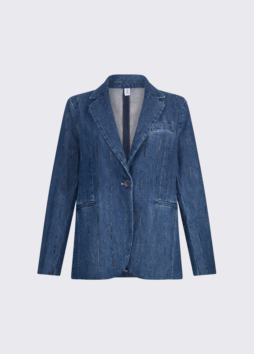 Blazer aus Denim mit Strass Denimblau Liu Jo - large image number 6