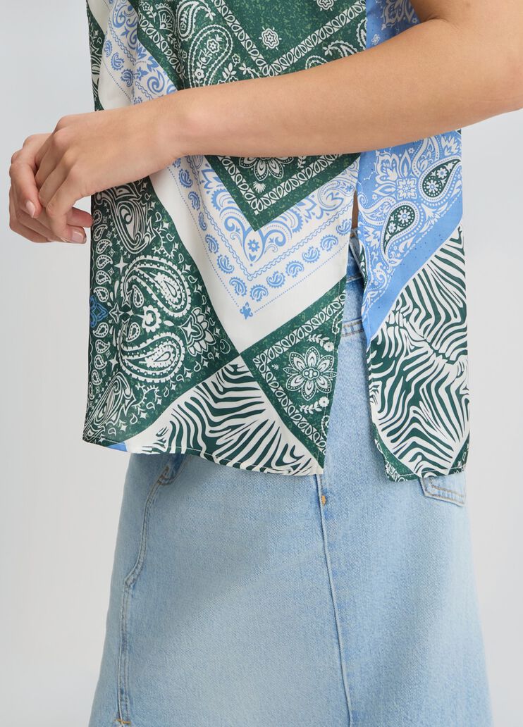 T-shirt with print white/blue cashmere Liu Jo - large image number 4 T-shirt with print white/blue cashmere Liu Jo - large image number 4