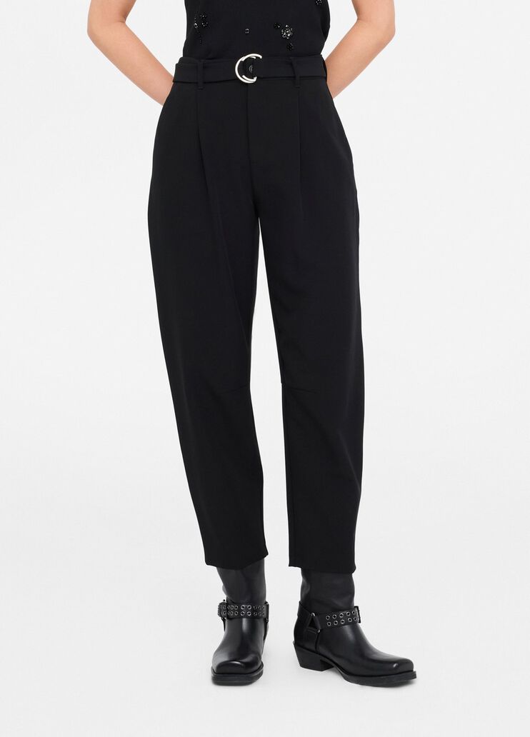 Balloon trousers with darts black Liu Jo - medium Balloon trousers with darts black Liu Jo - medium