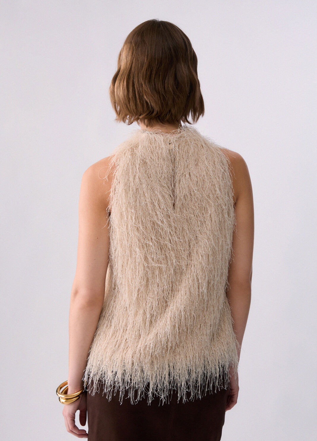 Fringed Top butter Liu Jo - large image number 1