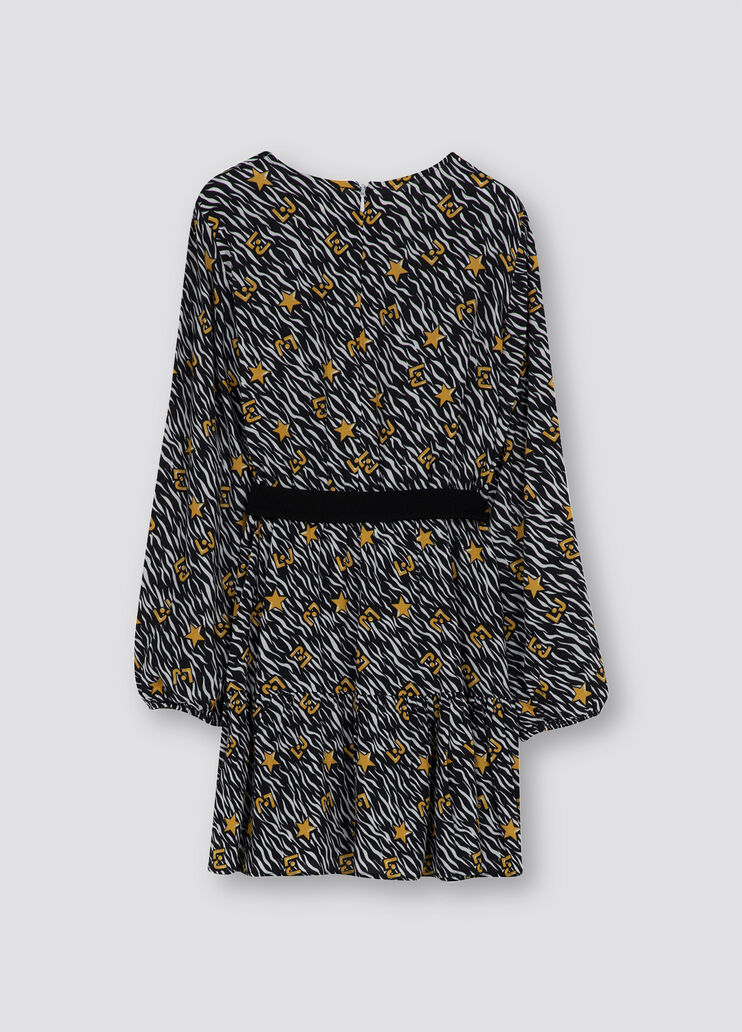 Robe courte écoconçue zébré Liu Jo - large image number 1