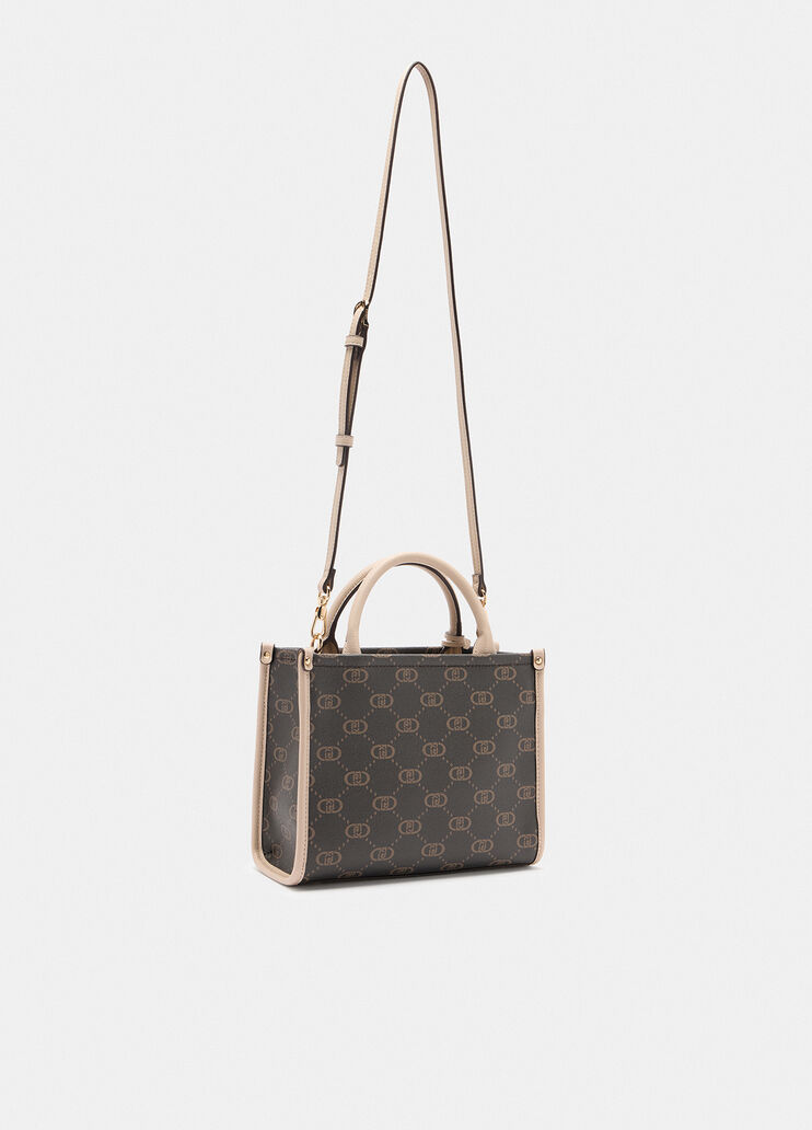 Small bag with charm beige Liu Jo - large image number 1 Small bag with charm beige Liu Jo - large image number 1