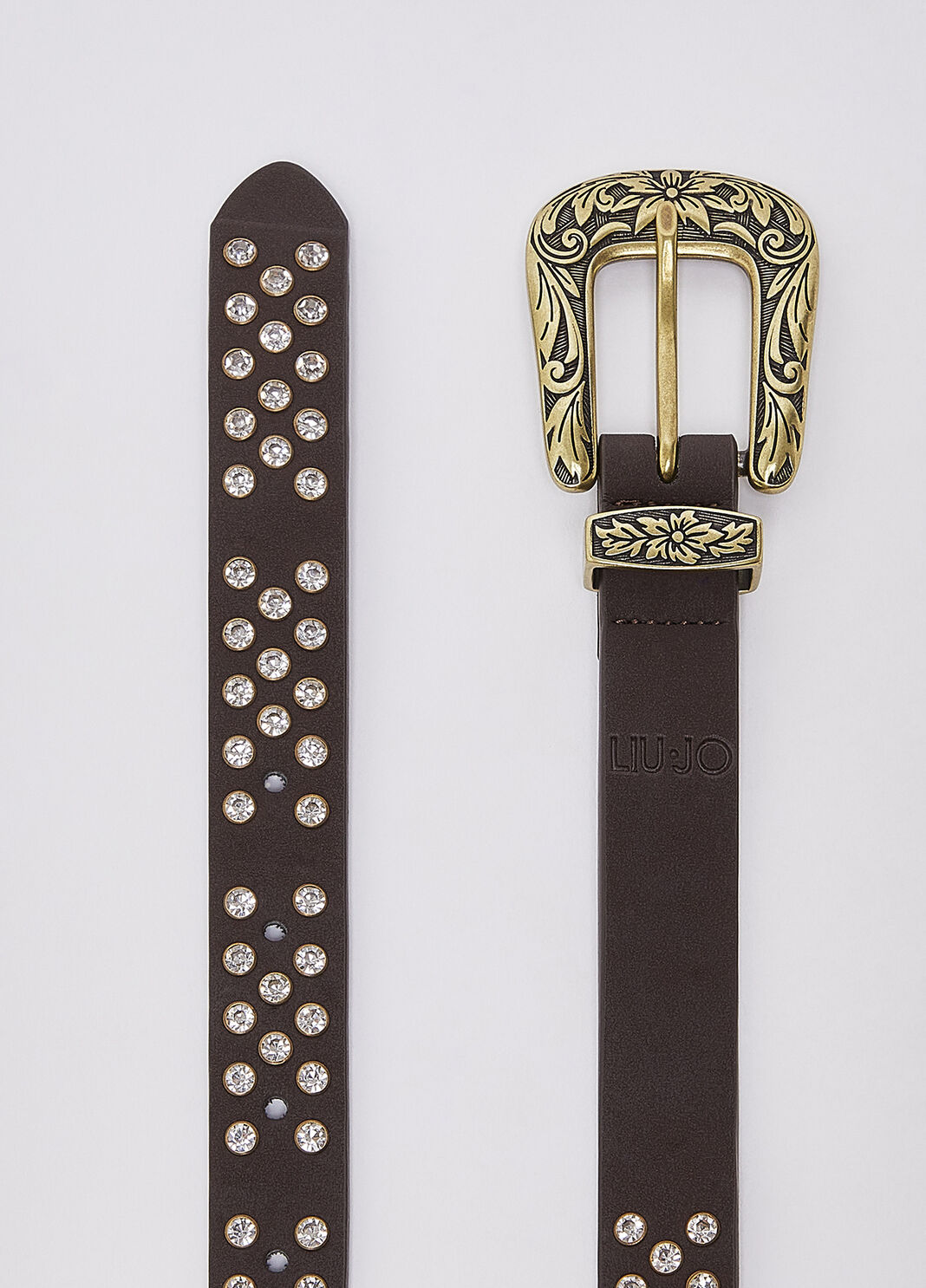 Belt with studs dark brown Liu Jo - large image number 2