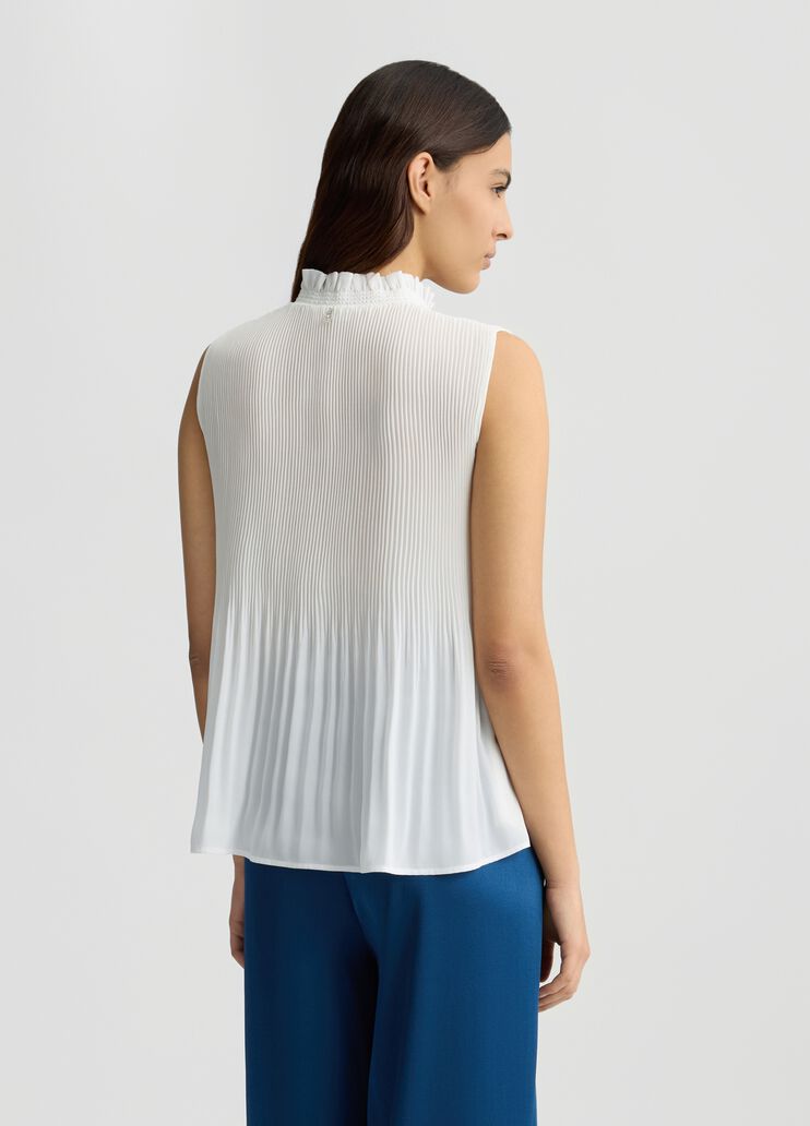 Georgette top white wool Liu Jo - large image number 1 Georgette top white wool Liu Jo - large image number 1