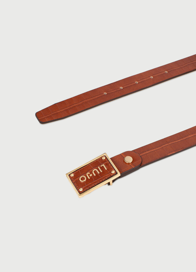 Crocodile effect belt Scorched earth Liu Jo - large image number 2