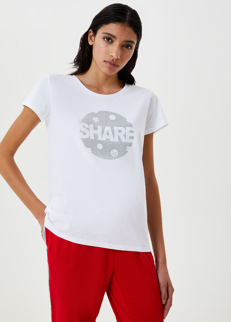 T-shirt with print White Liu Jo - large image number 0 T-shirt with print White Liu Jo - large image number 0