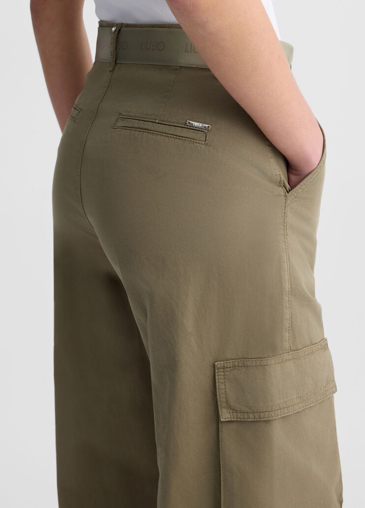 Cargo trousers green Liu Jo - large image number 4