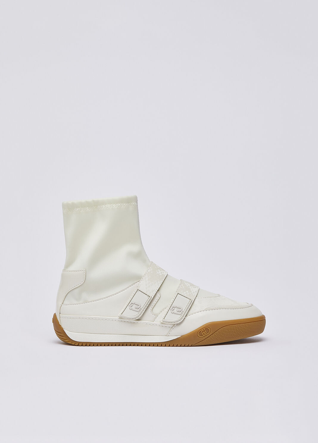High-top sneakers with python effect milky white Liu Jo - large image number 0