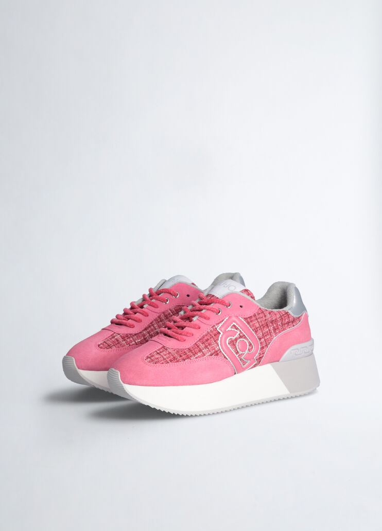 Tweed platform sneakers pink Liu Jo - medium Tweed platform sneakers pink Liu Jo - medium