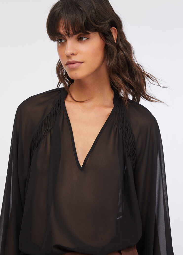 Georgette blouse black Liu Jo - large image number 4