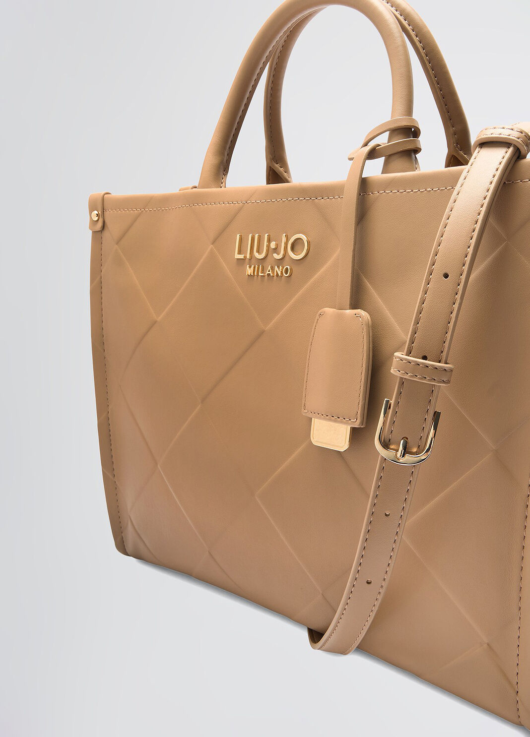 Sac &agrave; main format moyen avec charm camel Liu Jo - large image number 6