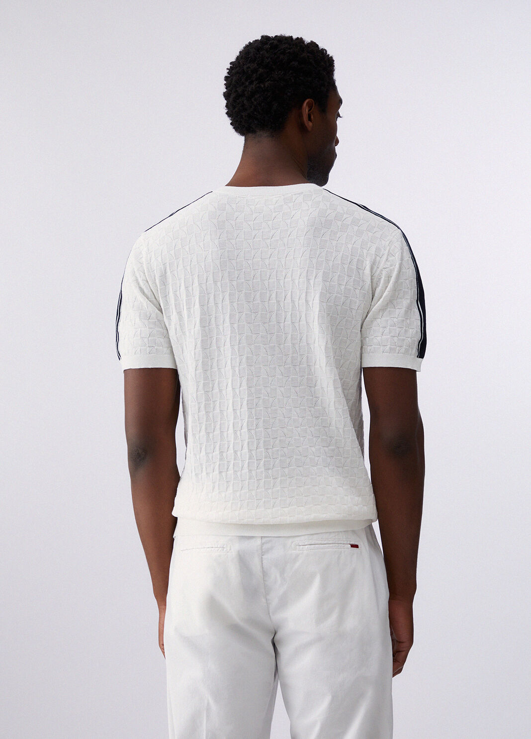 Jacquard knit T-shirt white Liu Jo - large image number 1