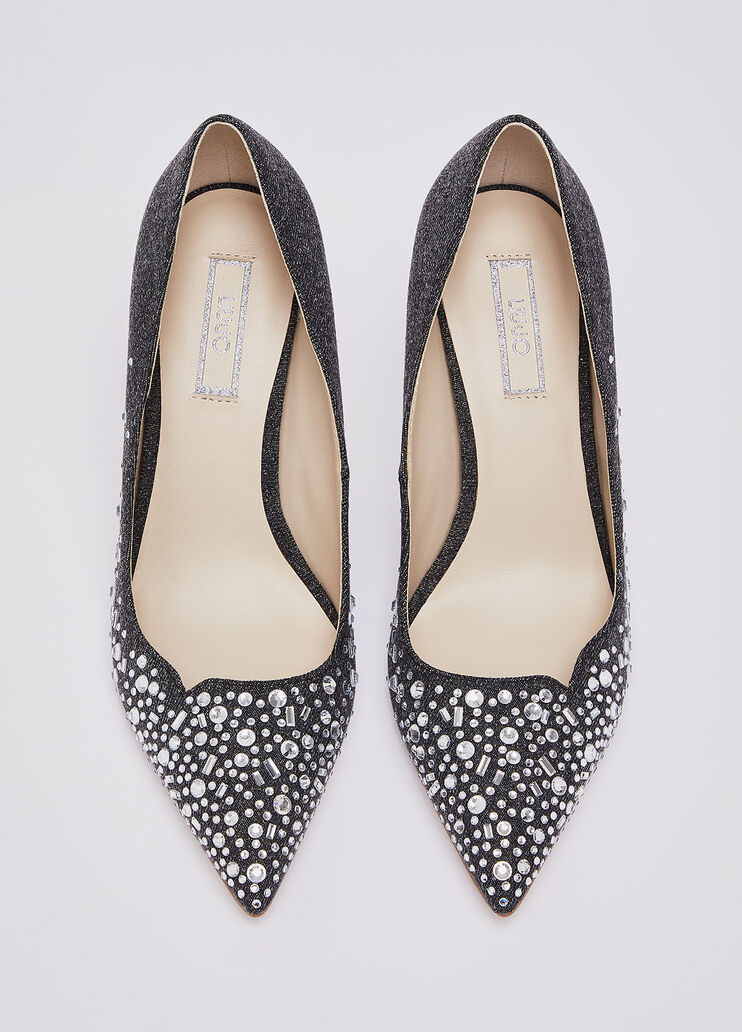 Denim pumps with jewel stones grey Liu Jo - medium