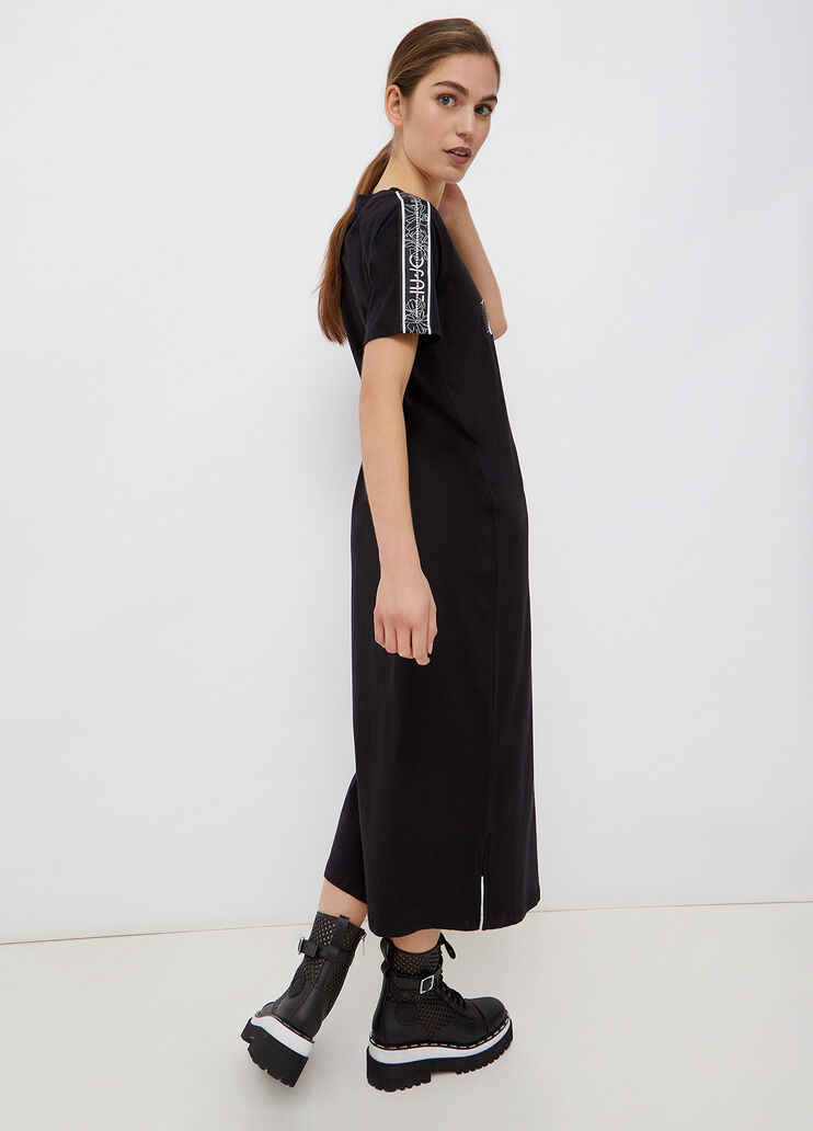 Long eco-friendly dress black Liu Jo - large image number 1 Long eco-friendly dress black Liu Jo - large image number 1