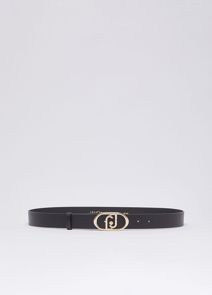 Leather Belt black/gold Liu Jo - medium