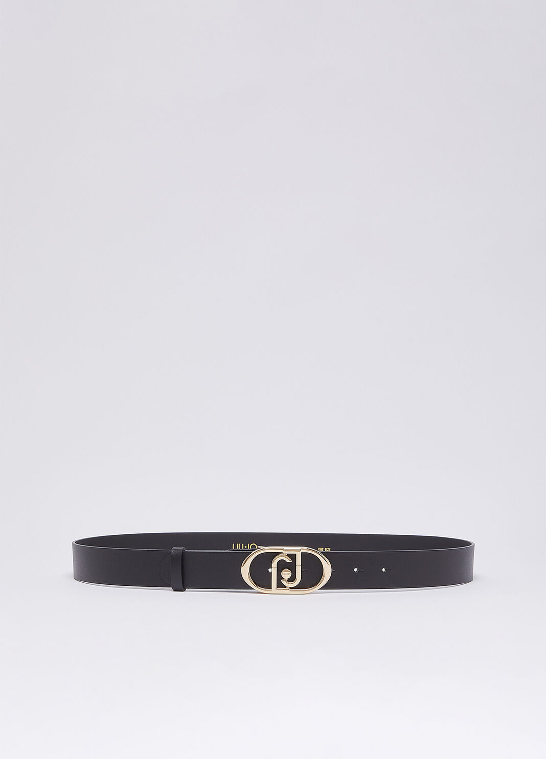 Leather Belt black/gold Liu Jo - large image number 1