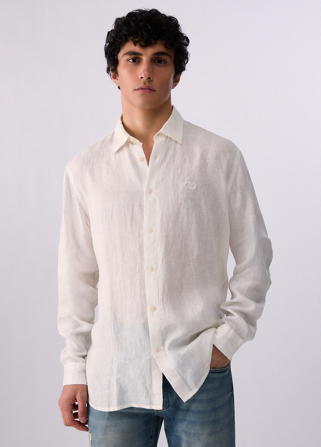 100% linen shirt white Liu Jo - large image number 0