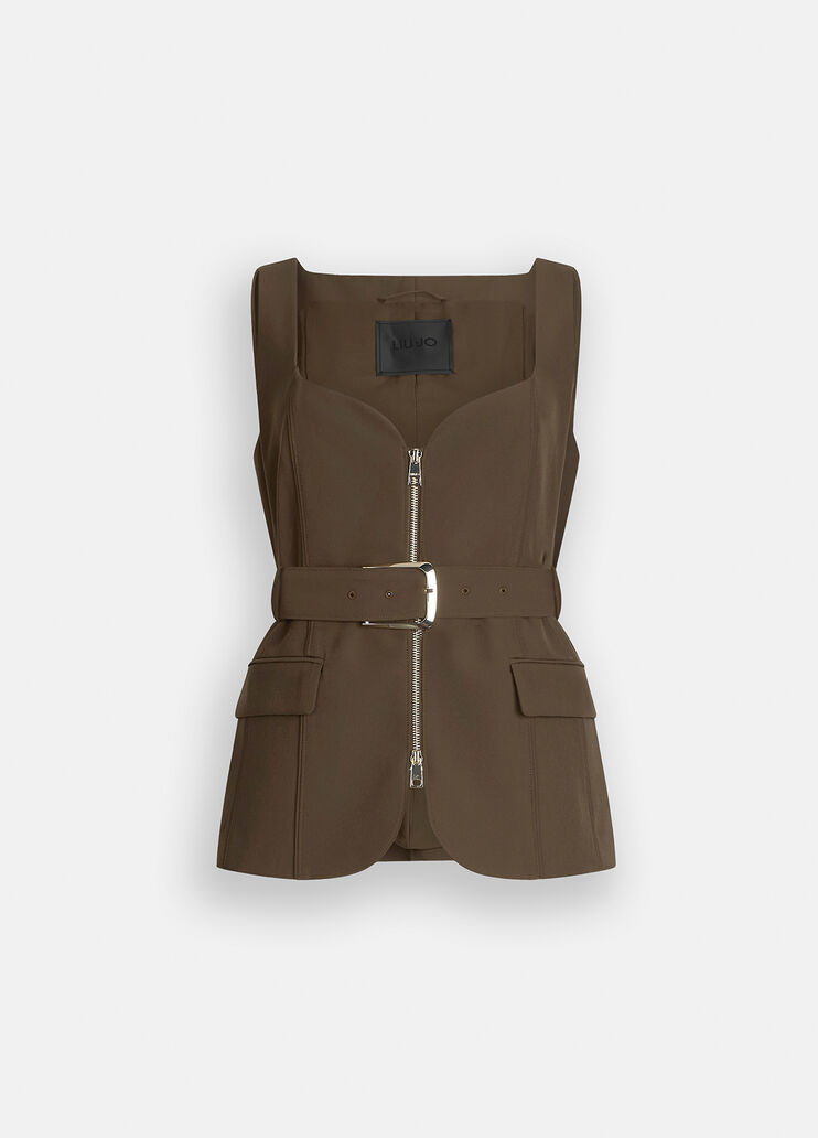 Gilet zippé pin Liu Jo - large image number 6