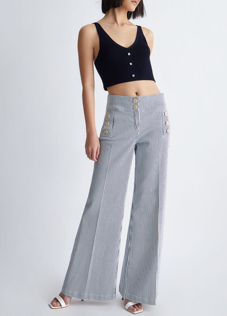 Knit bralette with buttons blue Liu Jo - large image number 2