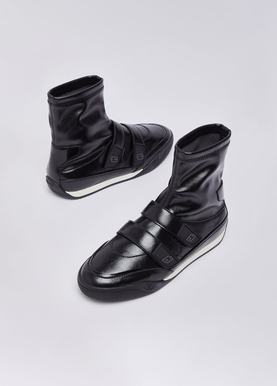 High-top sneakers with velcro black Liu Jo - large image number 6