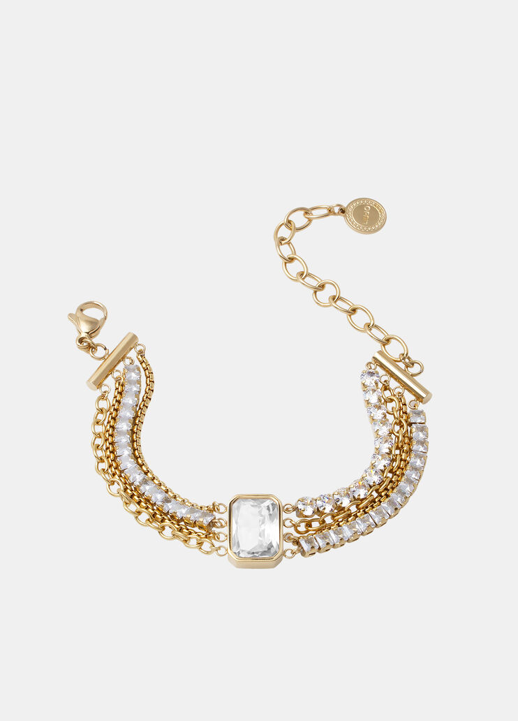 Glass crystal bracelet gold Liu Jo - medium Glass crystal bracelet gold Liu Jo - medium