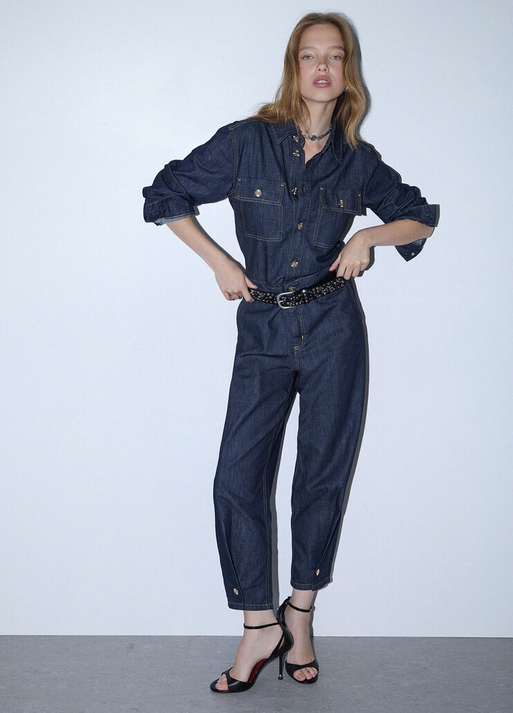 Langer Denim-Overall Normale Waschung Liu Jo - medium