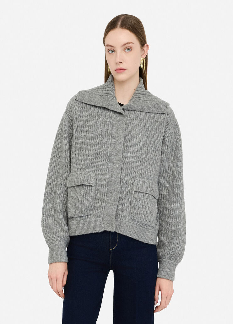 Wool-blend cardigan grey Liu Jo - medium Wool-blend cardigan grey Liu Jo - medium